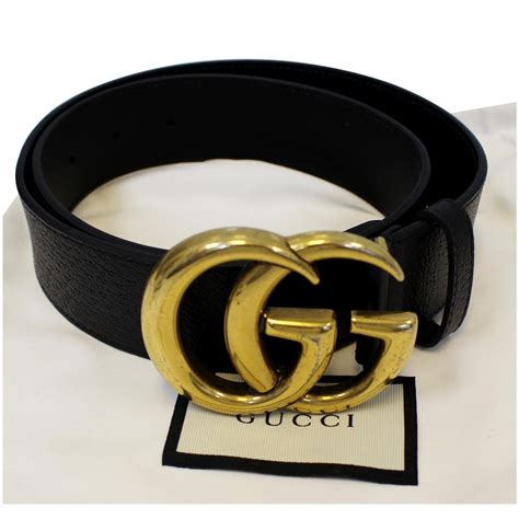 gucci men's leather belt with double-g buckle|Gucci belt double sided.